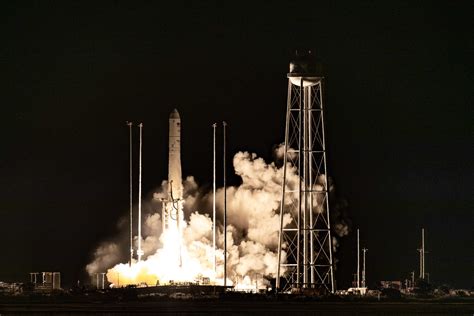 Northrop Grumman Antares Rocket Blasts Off From Virginia On Commercial