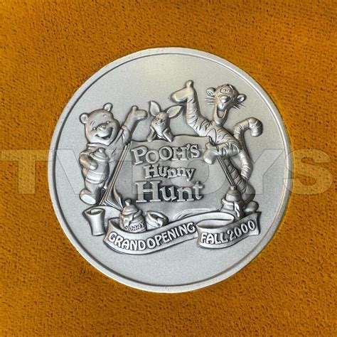 PURE SILVER Winnie Pooh Coin Pooh S Hunny Hunt Grand Opening Tokyo