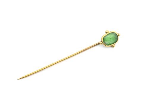 Jade Jadeite Stickpin Vintage Artzze