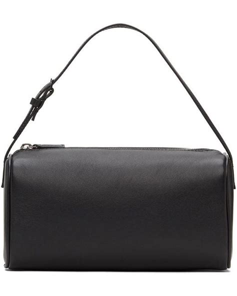 The Row Leather 90 S Baguette Bag In Black Lyst