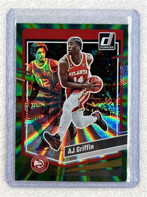 Panini Donruss Holo Green Laser Aj Griffin For Sale