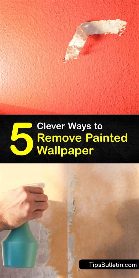 5 Clever Ways To Remove Painted Wallpaper