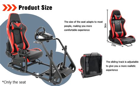 Amazon Gazzyt Racing Simulation Cockpit Adjustable Double Slide