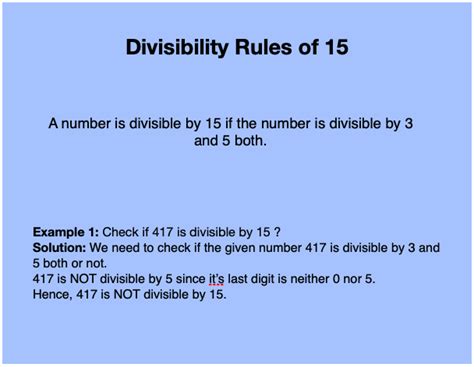 Divisibility Rule Of 15 With Examples Check Divisibility By 15