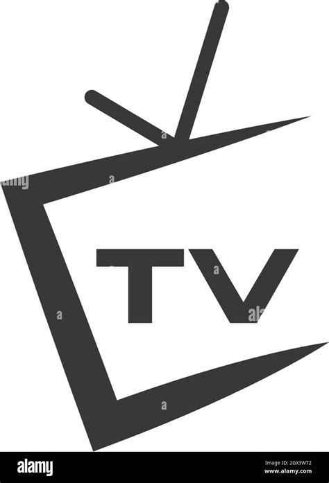 Tv Logo Design Flat Icon Stock Vector Image And Art Alamy