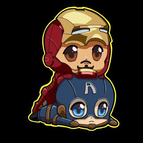 Cute Captain America Marvel 22026303 Vector Art At Vecteezy