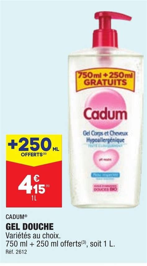 Promo Gel Douche CADUM Chez ALDI