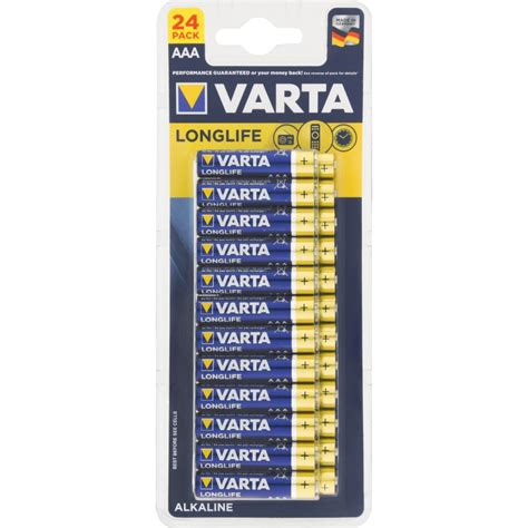 Varta Longlife Aaa Battery Alkaline Pack Shop Online At Nxp For