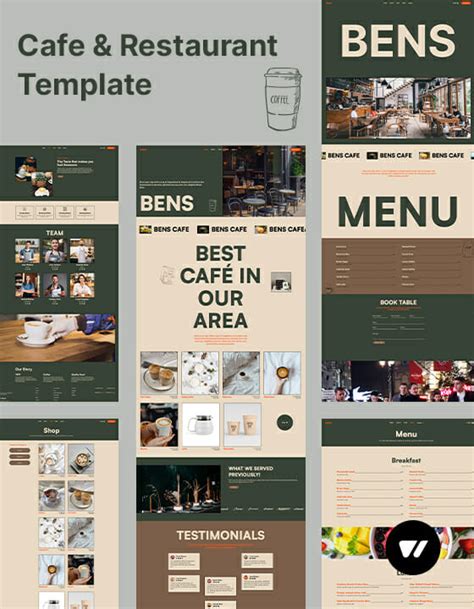 Cafe & Bakery Website Templates