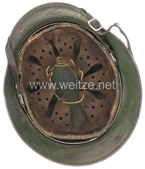 Wehrmacht Heer Stahlhelm M Mit Emblemen Battle Damaged Heer