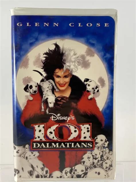 101 DALMATIANS VHS 1997 Clam Shell DISNEY Glenn Close Jeff Daniels