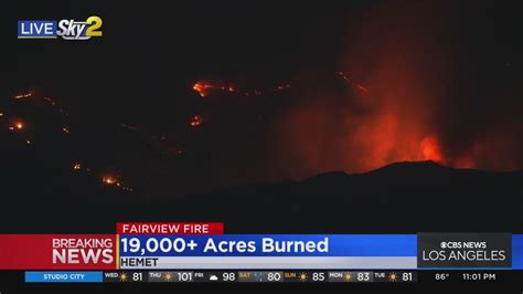 Fairview Fire Explodes To Over 19 000 Acres Youtube