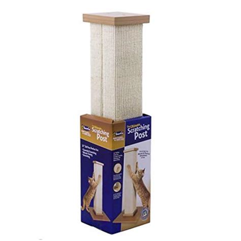 SmartCat Ultimate Scratching Post Beige Large 32 Inch Tower Sisal