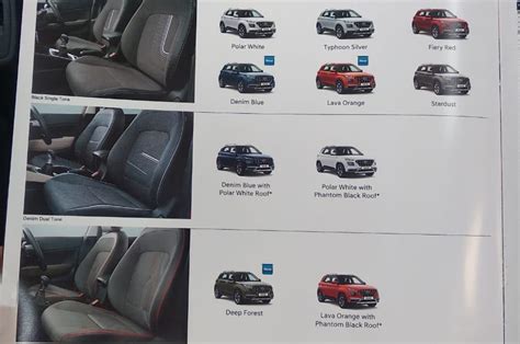 Hyundai Venue interior and exterior colour details leaked online ...