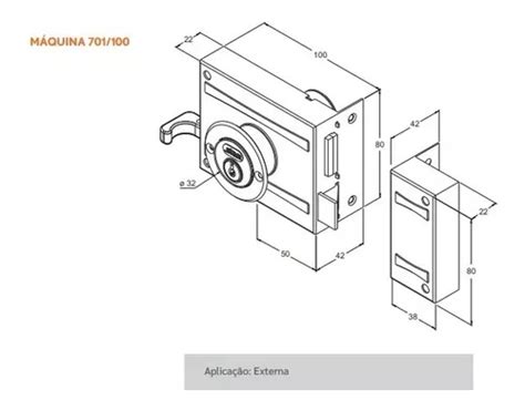 Fechadura De Sobrepor Para Port O Inox Branca Stam Cor Branco R