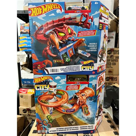 Jual Hot Wheels City Nemesis Octopus Gorilla Scorpion Playset Hdr Shopee Indonesia