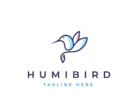 Premium Vector Minimalist Bird Logo Design With Pastel Color And