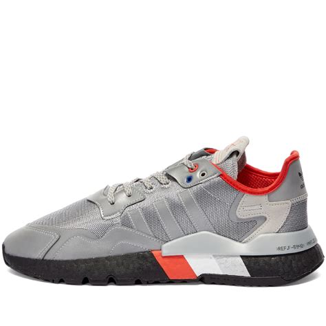 Adidas Nite Jogger Metallic Silver Black End Gb