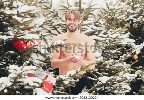 Naked Man On Winter Day Athlete Stock Photo 2083130224 Shutterstock