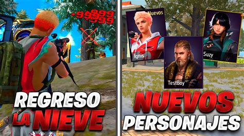 Prob La Nieve En Free Fire Servidor Avanzado Octubre Youtube