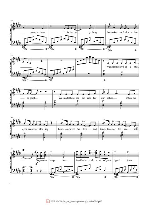 Photograph Ed Sheeran Piano Sheet Music 6