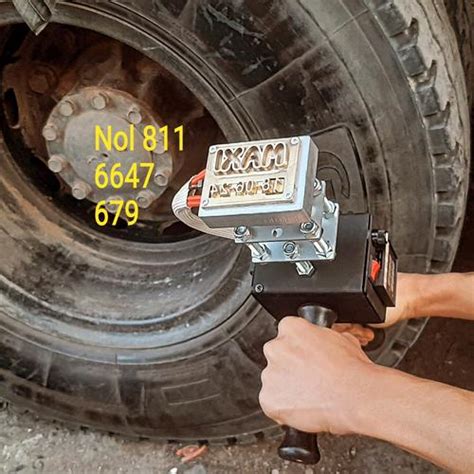 Jual Logo Angka Custom Hot Stamping Machine Stempel Penanda Ban Aki Unik Kab Gresik