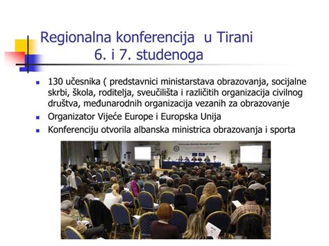 PPT Regionalna podrška inkluzivnom obrazovanju u jugoistočnoj Europi