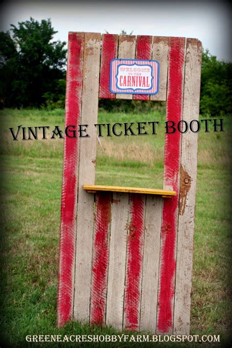 How To Make Vintage Ticket Booth Stand For A Carnival Birthday Party