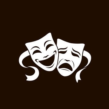 Theater Masks Silhouette