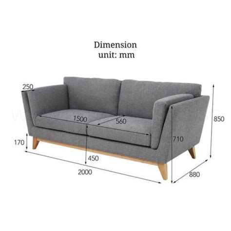 Standard 3 Seater Sofa Dimensions In Mm | Review Home Decor