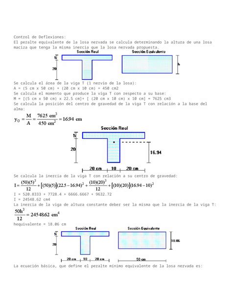 Docx Tablas Para El Dise O De Losas Macizas Y Nervadas Rectangulares