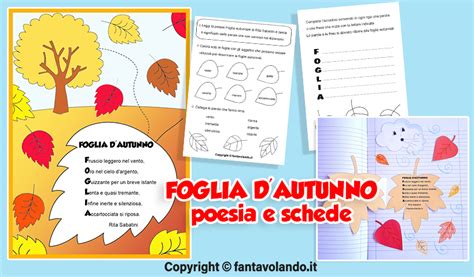 Foglia D Autunno Poesia E Schede Fantavolando