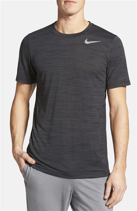 Nike Dri Fit Touch Heathered Short Sleeve T Shirt Nordstrom