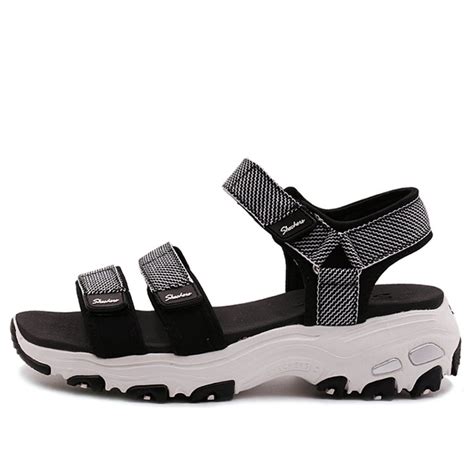 Wmns Skechers D Lites Sandals Black Blk Skechers D Lites