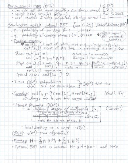 Lecture 7 Page 2 At 50 DPI 6 897 Advanced Data Structures Prof