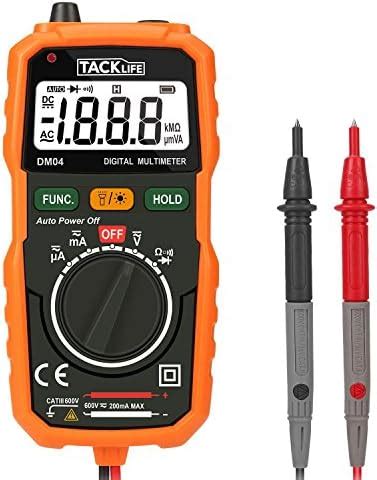 Tacklife DM04 Classic Pocket Digital Multimeter Auto Ranging Multi