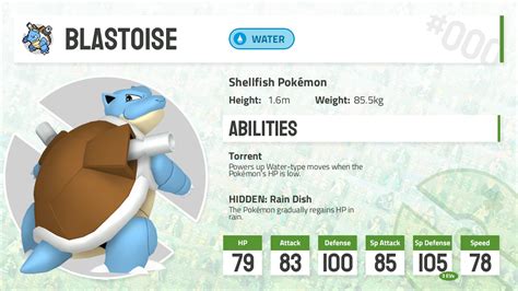 009 Blastoise Pokecharms PokéDex