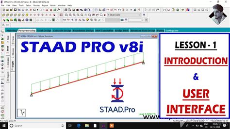 STAAd Pro Tutorial For Beginners LESSON 1 Introduction YouTube