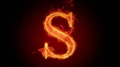 S Fiery English Alphabet Letter Black Background Hd S Letter Wallpapers Hd Wallpapers Id 82330