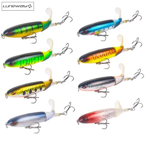 Whopper Popper 9cm 13g Topwater Fishing Lure Artificial Hard Bait 3d