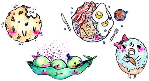 You Can Draw Cute Foods In 2 Simple Steps Learn Drawing For