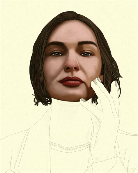 Model Portrait Sketch By Oz Galeano On Behance