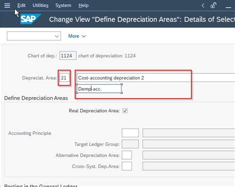 How To Define Depreciation Area In Sap