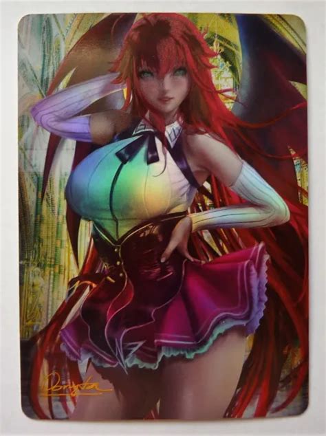 CARTE SEXY GIRL WAIFU BEAUTY MANGA GAME MINT HOLO Highschool DXD Hero