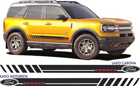 Acessorios Ford Bronco Sport Faixas Lateral Adesivos Par