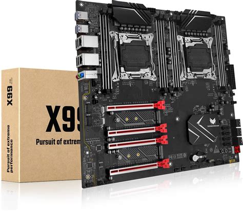 SHANGZHAOYUAN Scheda Madre X99 Dual CPU LGA 2011 3 Server E ATX 8