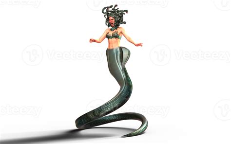 3d Illustration Pose Of The Grecian Mythological Medusa 47432887 Png