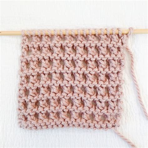 Open Honeycomb Knit Stitch Easy Eyelet Knitting Stitch — Ashley Lillis