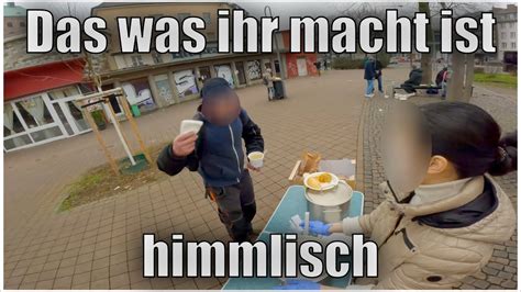 Ich hoffe er schafft es Essen an Obdachlose und Bedürftige YouTube