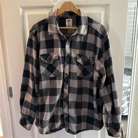 Dickies Heavyweight Plaid Flannel Shirt Jacket Gem